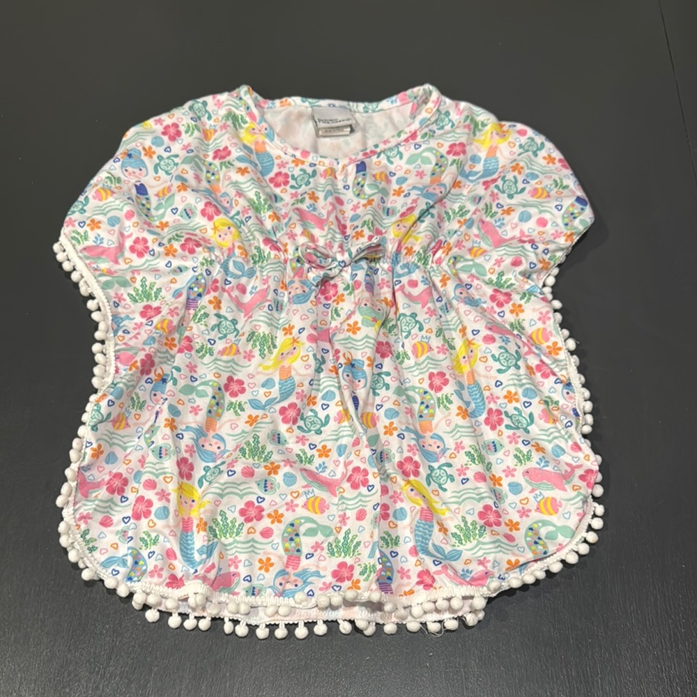 Flap Happy Mermaid Coverup with Pom-Poms 24M/2